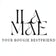 A minimalist white card or box front featuring the stylized black text 'ILA MAE' with a small decorative motif inside the letter A, and the phrase 'YOUR BOUGIE BESTFRIEND' printed below in smaller uppercase letters.